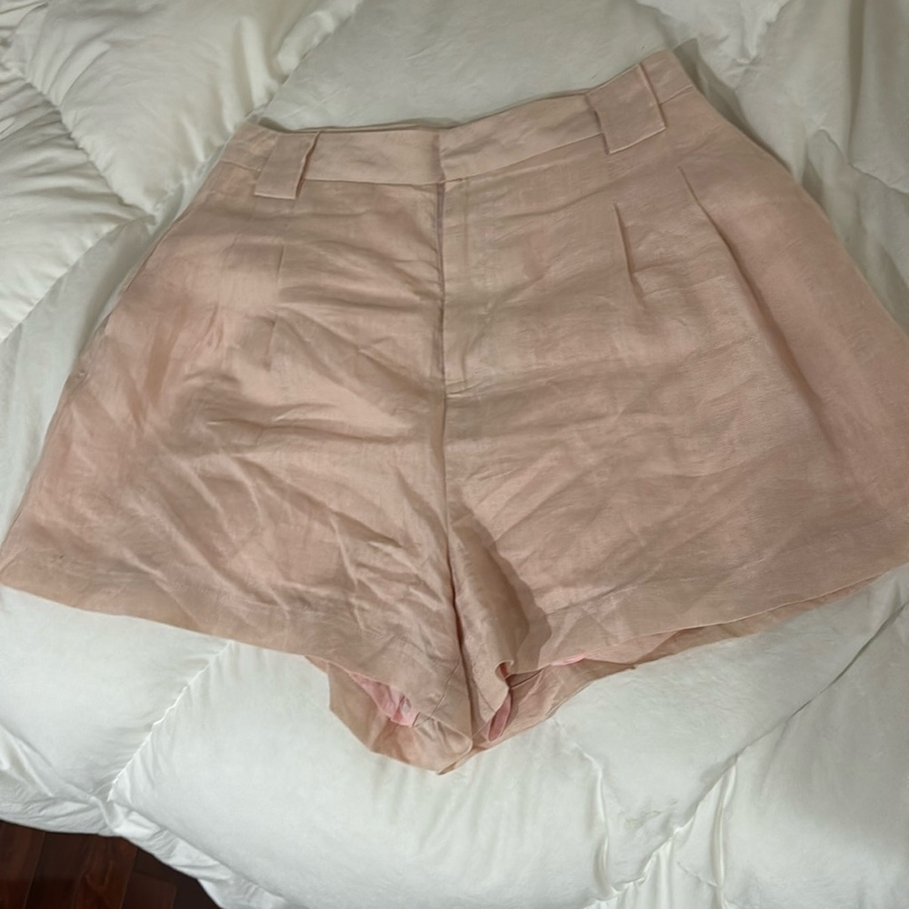 Sancia pink linen shorts Medium